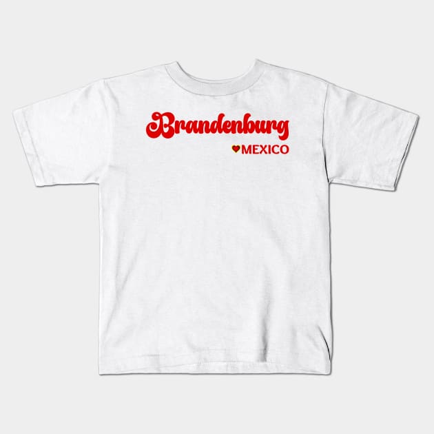 Brandenburg: I love Germany  Deutschland Kids T-Shirt by teezeedy